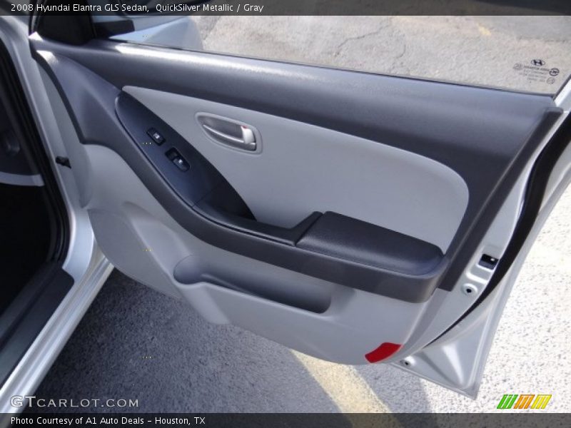 QuickSilver Metallic / Gray 2008 Hyundai Elantra GLS Sedan