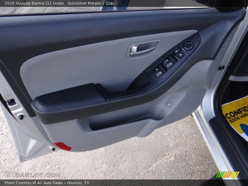 QuickSilver Metallic / Gray 2008 Hyundai Elantra GLS Sedan