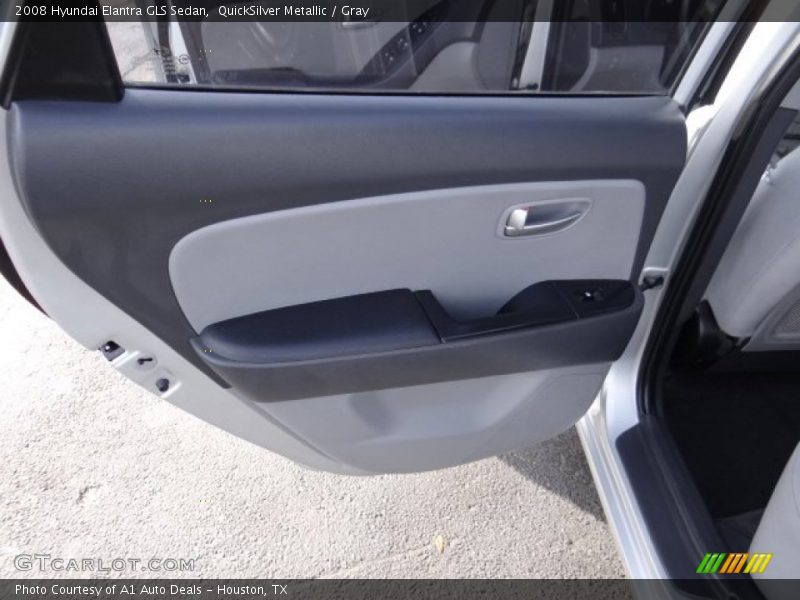 QuickSilver Metallic / Gray 2008 Hyundai Elantra GLS Sedan