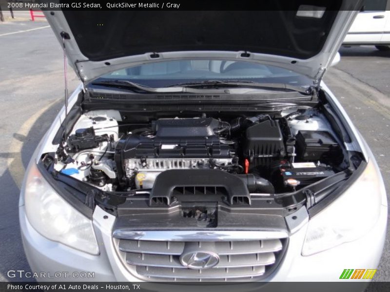 QuickSilver Metallic / Gray 2008 Hyundai Elantra GLS Sedan