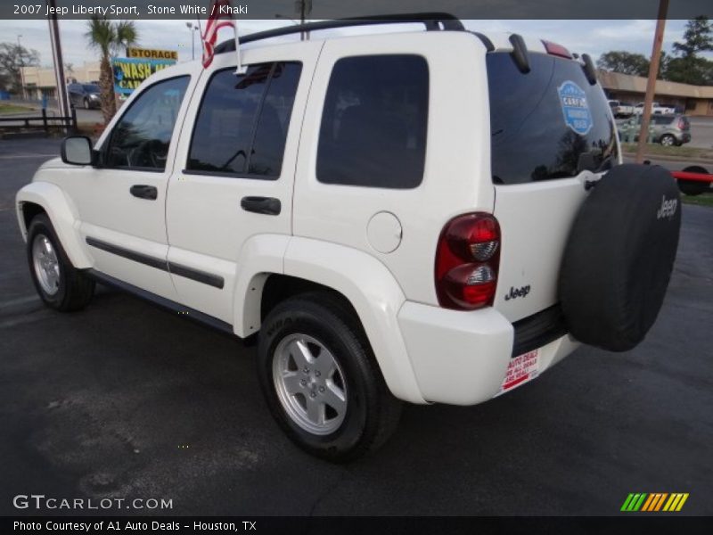 Stone White / Khaki 2007 Jeep Liberty Sport