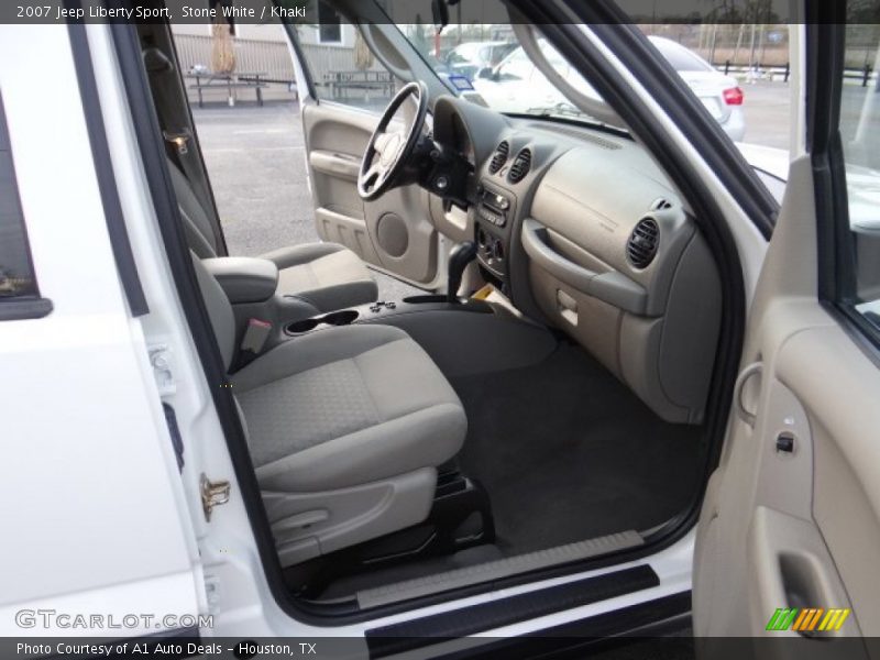 Stone White / Khaki 2007 Jeep Liberty Sport