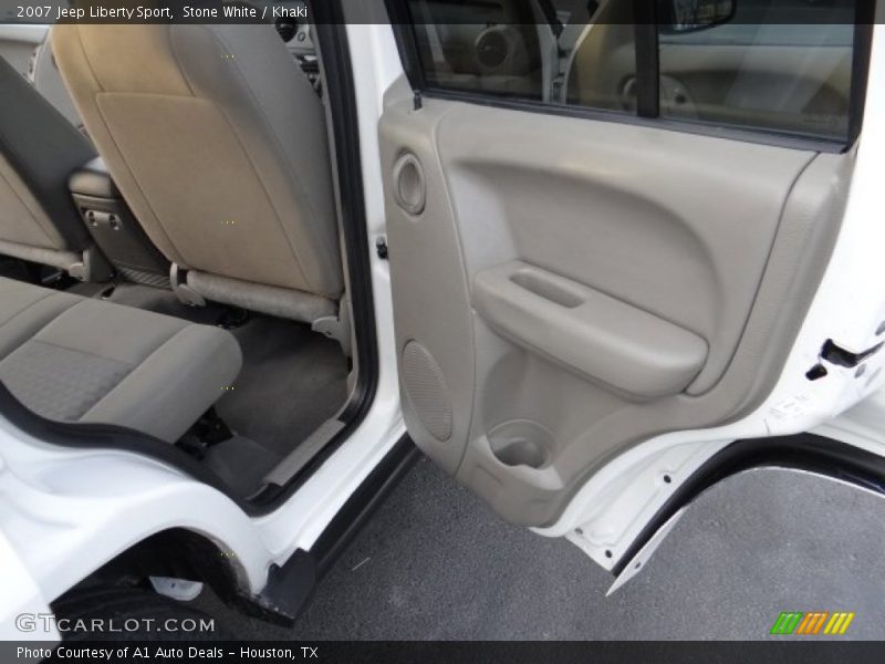 Stone White / Khaki 2007 Jeep Liberty Sport