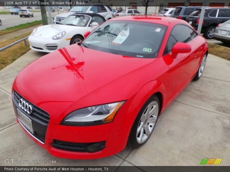 Brilliant Red / Black 2008 Audi TT 2.0T Coupe