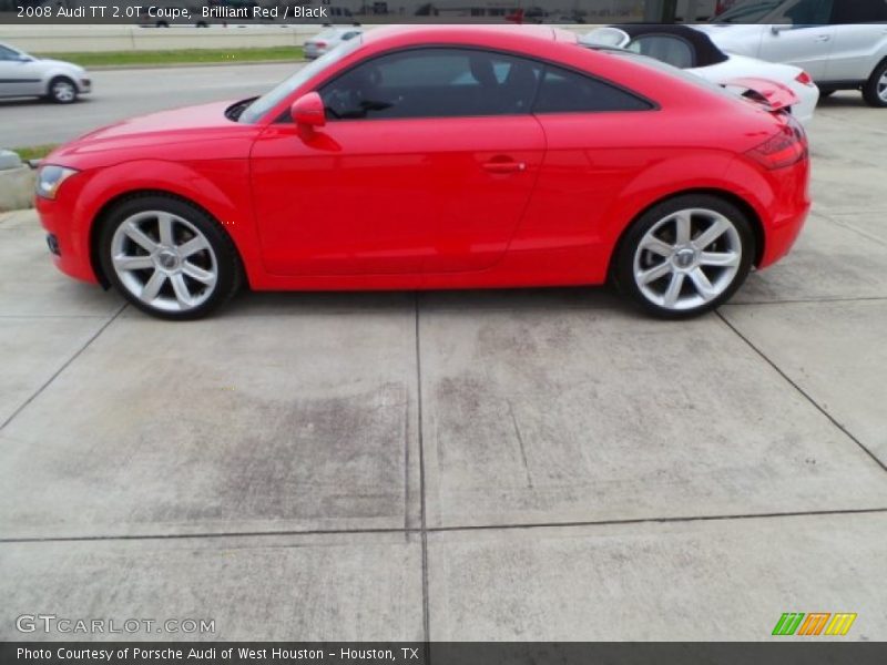 Brilliant Red / Black 2008 Audi TT 2.0T Coupe