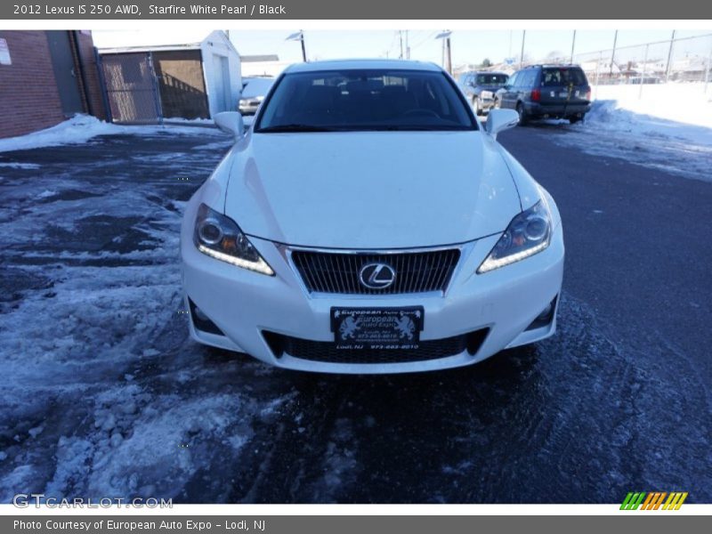 Starfire White Pearl / Black 2012 Lexus IS 250 AWD