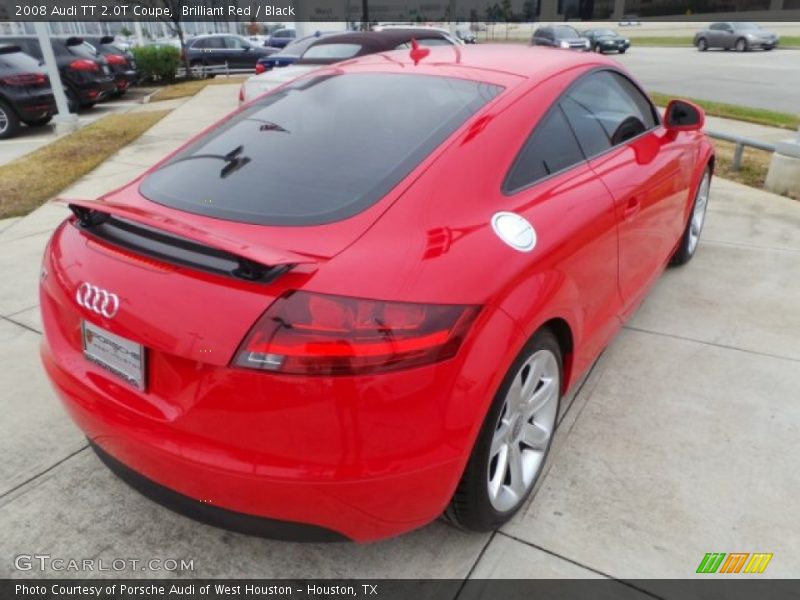 Brilliant Red / Black 2008 Audi TT 2.0T Coupe