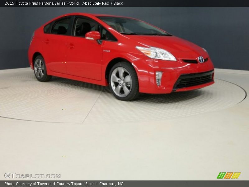 Absolutely Red / Black 2015 Toyota Prius Persona Series Hybrid
