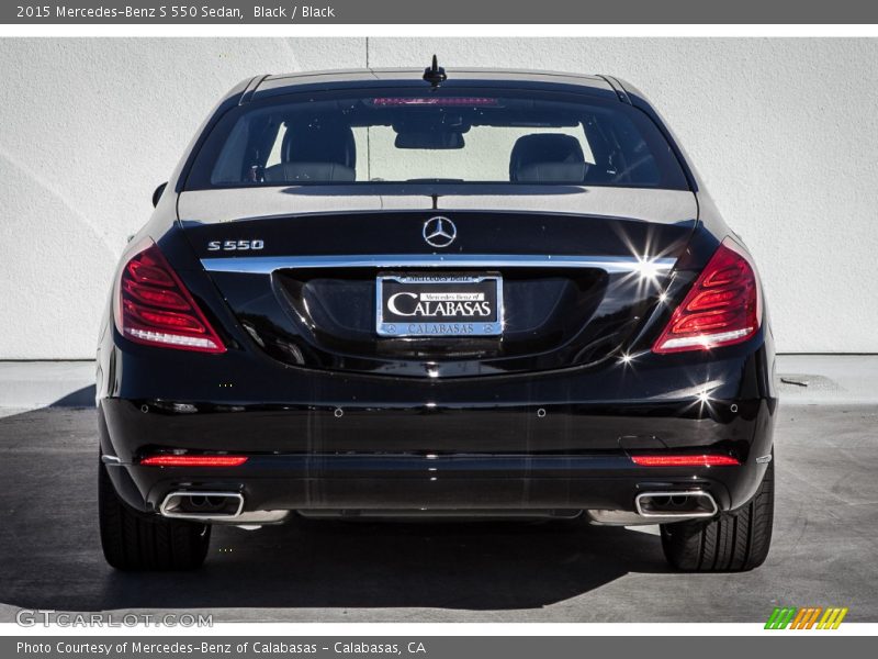 Black / Black 2015 Mercedes-Benz S 550 Sedan