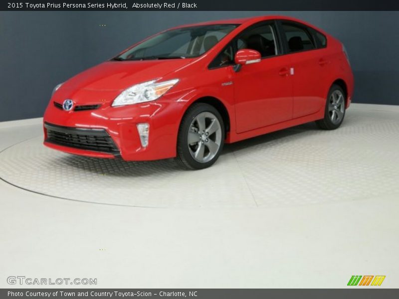 Absolutely Red / Black 2015 Toyota Prius Persona Series Hybrid