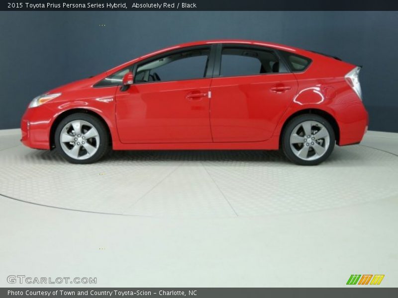 Absolutely Red / Black 2015 Toyota Prius Persona Series Hybrid