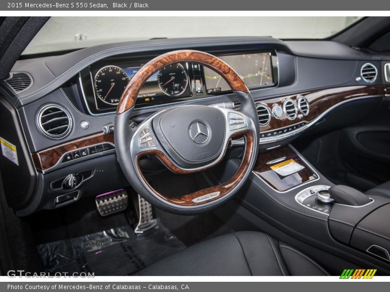 Black / Black 2015 Mercedes-Benz S 550 Sedan