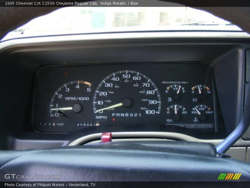 Indigo Metallic / Blue 1995 Chevrolet C/K C1500 Cheyenne Regular Cab