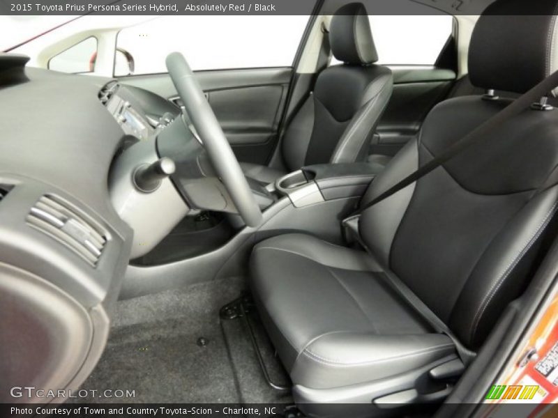 Front Seat of 2015 Prius Persona Series Hybrid