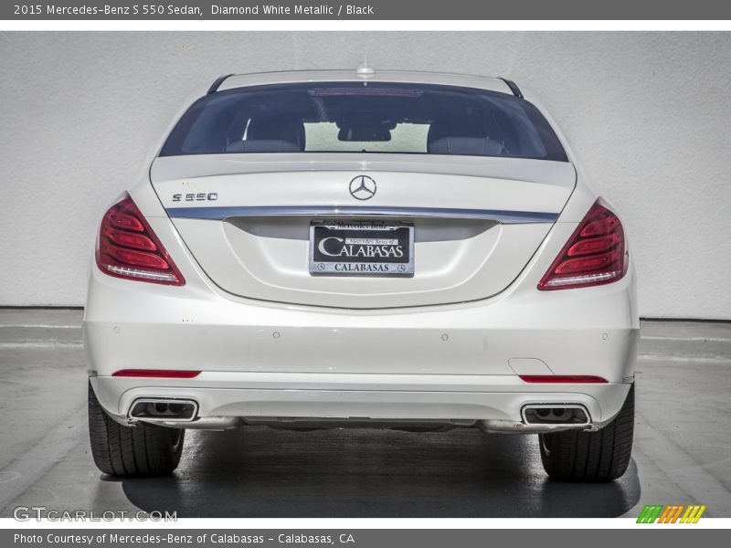 Diamond White Metallic / Black 2015 Mercedes-Benz S 550 Sedan