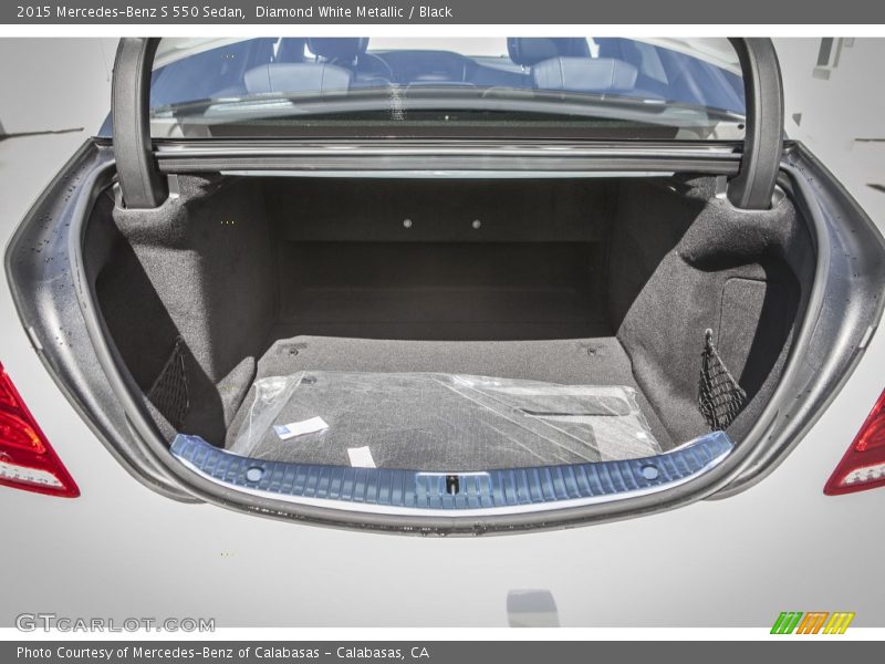 Diamond White Metallic / Black 2015 Mercedes-Benz S 550 Sedan