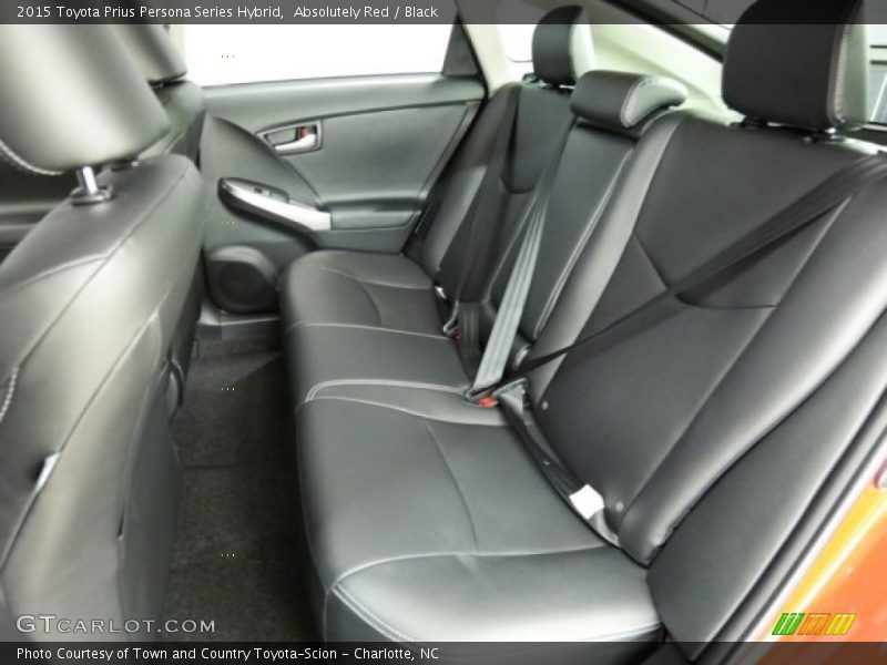 Rear Seat of 2015 Prius Persona Series Hybrid