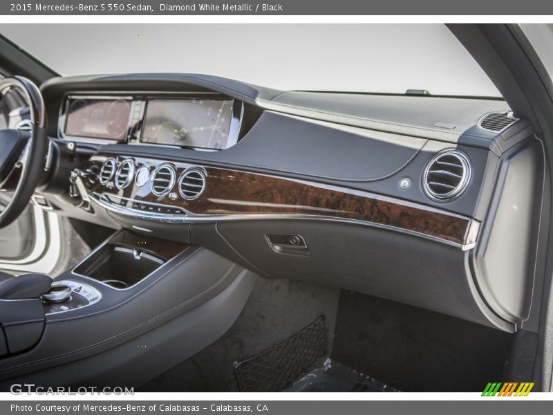 Diamond White Metallic / Black 2015 Mercedes-Benz S 550 Sedan