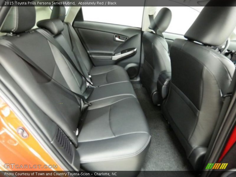 Rear Seat of 2015 Prius Persona Series Hybrid