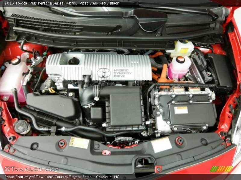 Absolutely Red / Black 2015 Toyota Prius Persona Series Hybrid