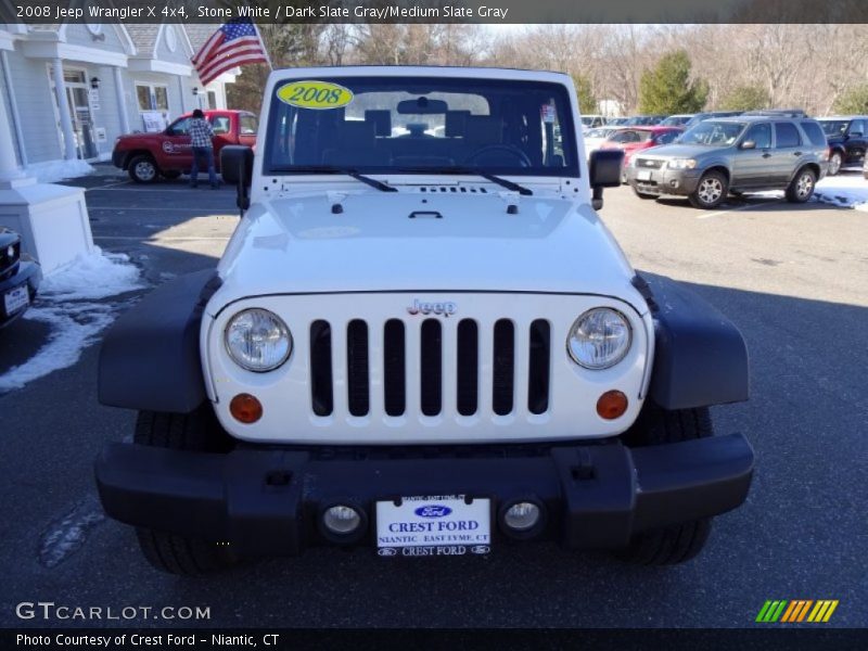 Stone White / Dark Slate Gray/Medium Slate Gray 2008 Jeep Wrangler X 4x4