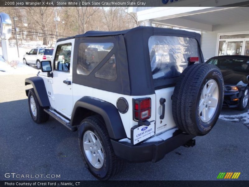 Stone White / Dark Slate Gray/Medium Slate Gray 2008 Jeep Wrangler X 4x4