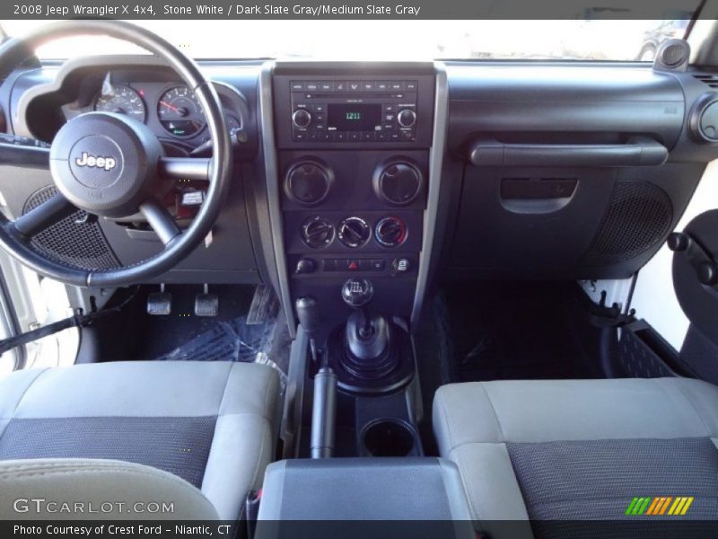 Stone White / Dark Slate Gray/Medium Slate Gray 2008 Jeep Wrangler X 4x4