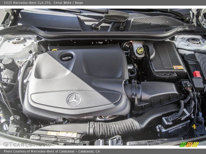 Cirrus White / Beige 2015 Mercedes-Benz CLA 250