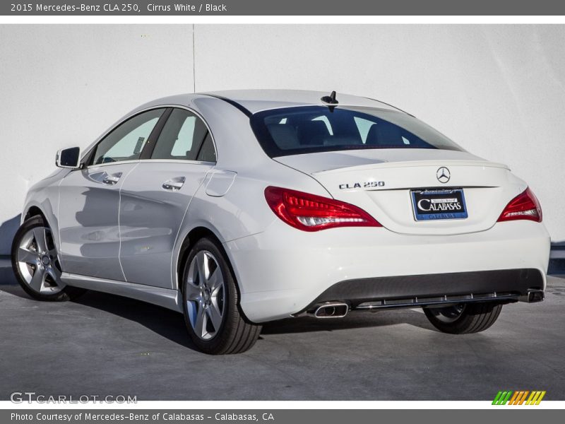 Cirrus White / Black 2015 Mercedes-Benz CLA 250