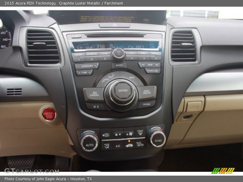 Controls of 2015 RDX Technology
