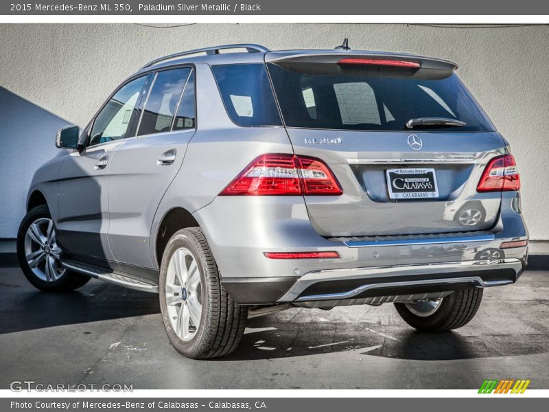 Paladium Silver Metallic / Black 2015 Mercedes-Benz ML 350