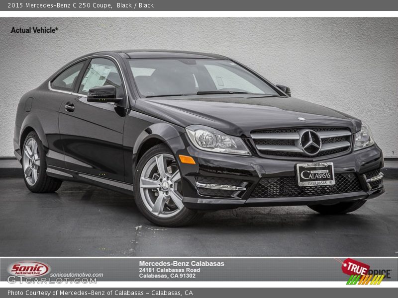 Black / Black 2015 Mercedes-Benz C 250 Coupe
