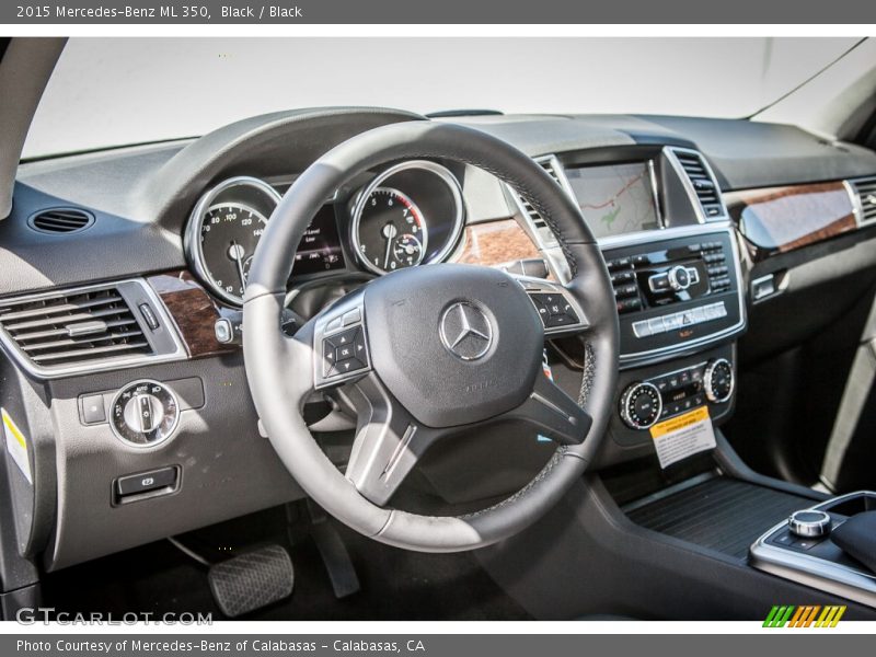 Black / Black 2015 Mercedes-Benz ML 350