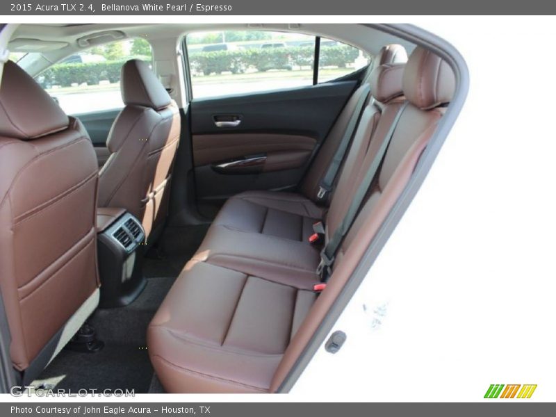 Rear Seat of 2015 TLX 2.4
