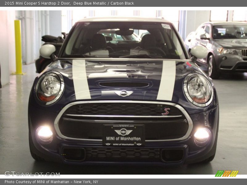 Deep Blue Metallic / Carbon Black 2015 Mini Cooper S Hardtop 2 Door