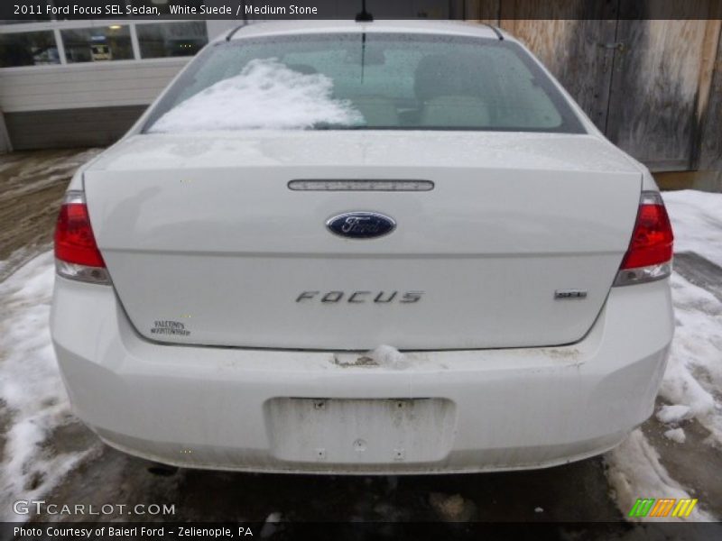 White Suede / Medium Stone 2011 Ford Focus SEL Sedan