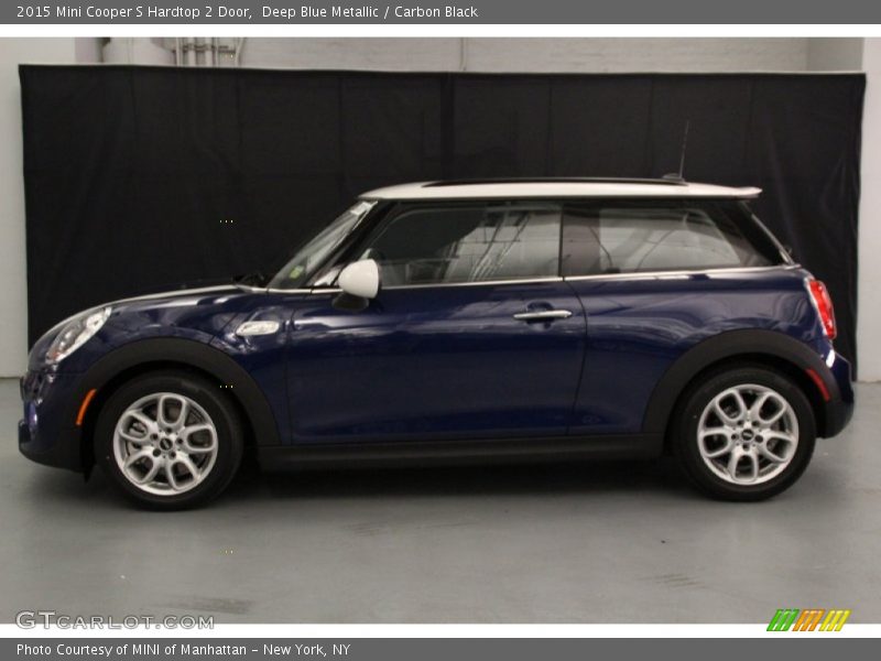Deep Blue Metallic / Carbon Black 2015 Mini Cooper S Hardtop 2 Door