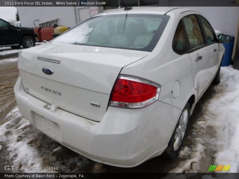 White Suede / Medium Stone 2011 Ford Focus SEL Sedan