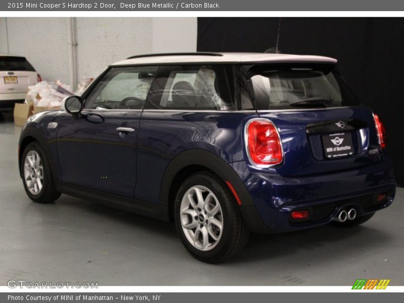 Deep Blue Metallic / Carbon Black 2015 Mini Cooper S Hardtop 2 Door