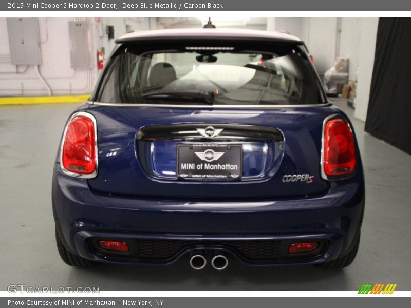 Deep Blue Metallic / Carbon Black 2015 Mini Cooper S Hardtop 2 Door