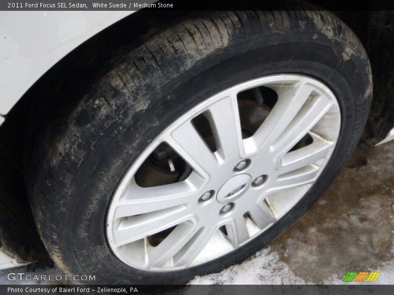 White Suede / Medium Stone 2011 Ford Focus SEL Sedan