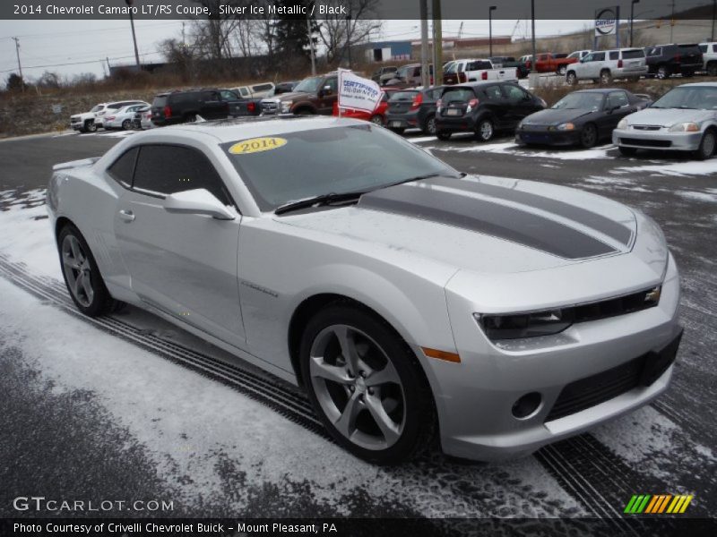 Silver Ice Metallic / Black 2014 Chevrolet Camaro LT/RS Coupe