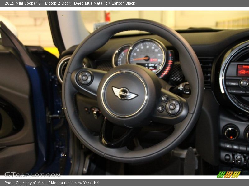 Deep Blue Metallic / Carbon Black 2015 Mini Cooper S Hardtop 2 Door