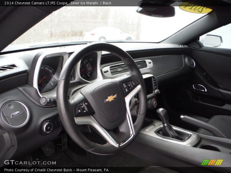 Silver Ice Metallic / Black 2014 Chevrolet Camaro LT/RS Coupe