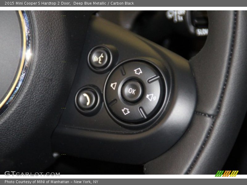 Deep Blue Metallic / Carbon Black 2015 Mini Cooper S Hardtop 2 Door