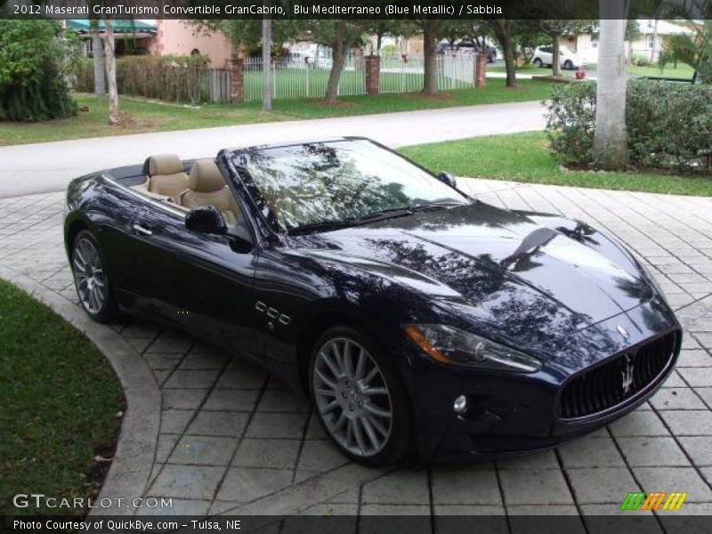 Blu Mediterraneo (Blue Metallic) / Sabbia 2012 Maserati GranTurismo Convertible GranCabrio