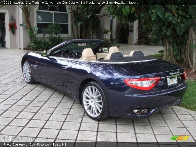 Blu Mediterraneo (Blue Metallic) / Sabbia 2012 Maserati GranTurismo Convertible GranCabrio