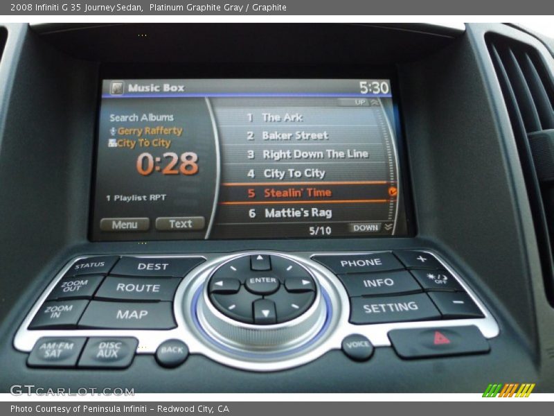 Platinum Graphite Gray / Graphite 2008 Infiniti G 35 Journey Sedan