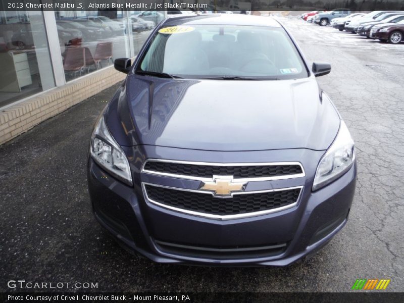 Atlantis Blue Metallic / Jet Black/Titanium 2013 Chevrolet Malibu LS