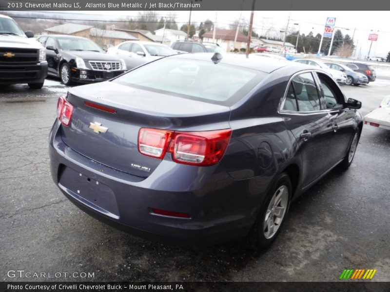 Atlantis Blue Metallic / Jet Black/Titanium 2013 Chevrolet Malibu LS